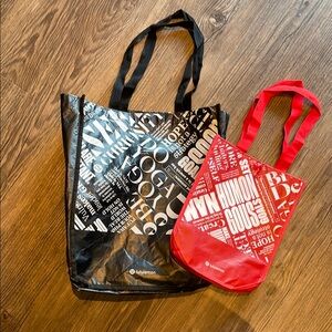 Vintage Lululemon Reusable Tote Bags (2 pack)